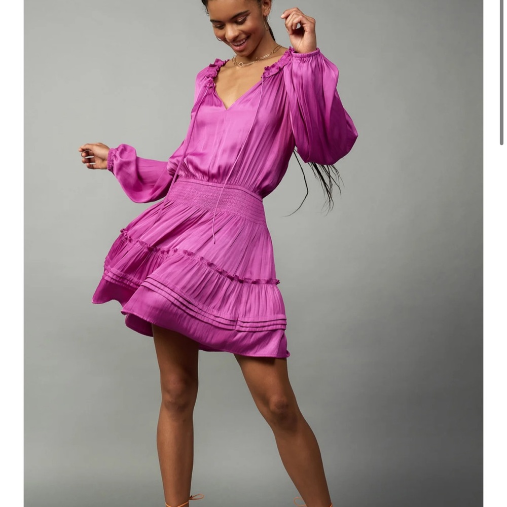 Current Air Pintuck Mini Dress
